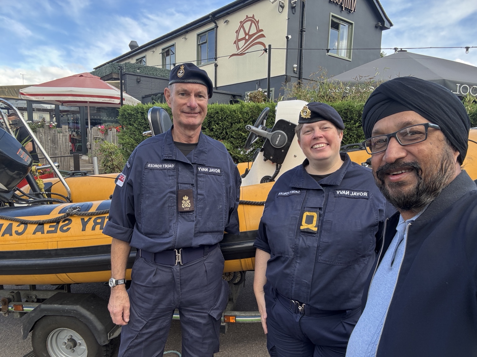 Community engagement with Royal Navy personnel
